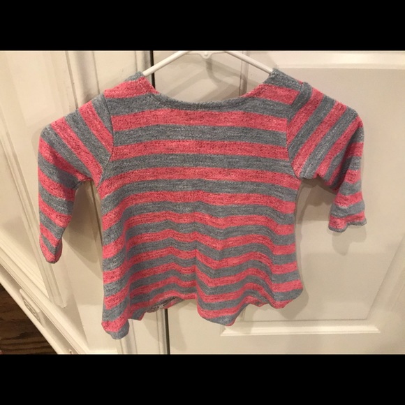 Pippa & Julia striped pink & grey sweater Size 4 - Picture 4 of 4